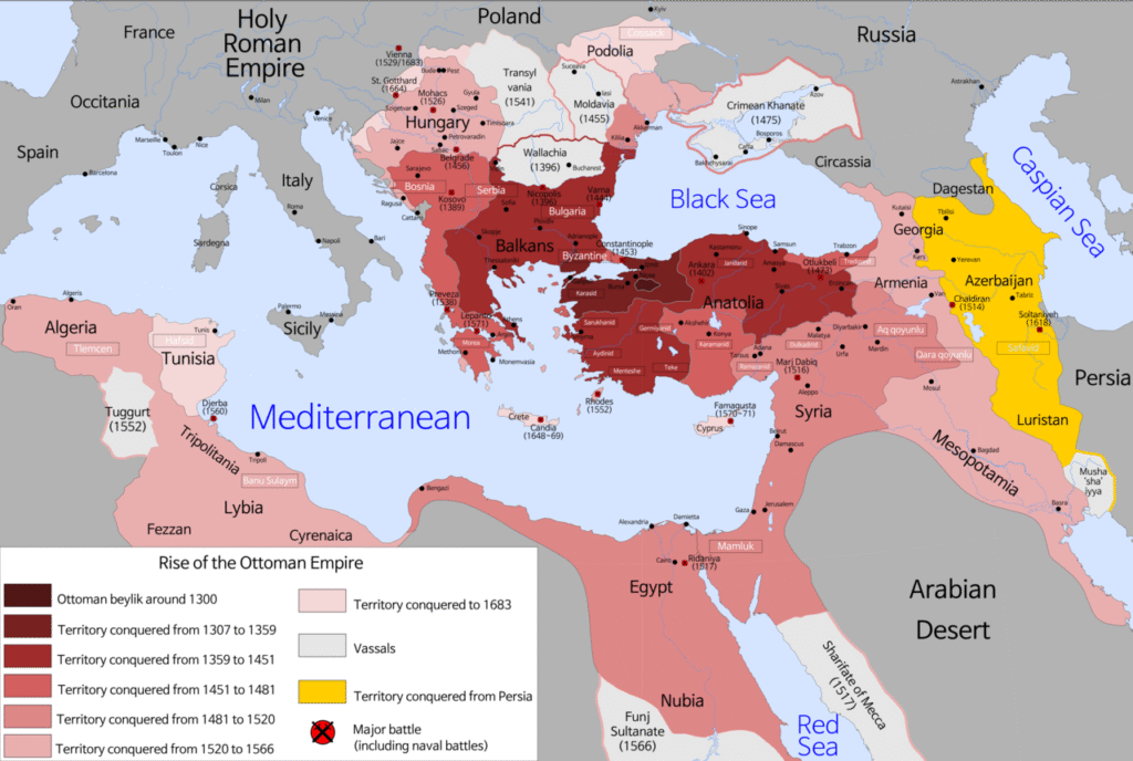 Imperium Osmańskie mapa